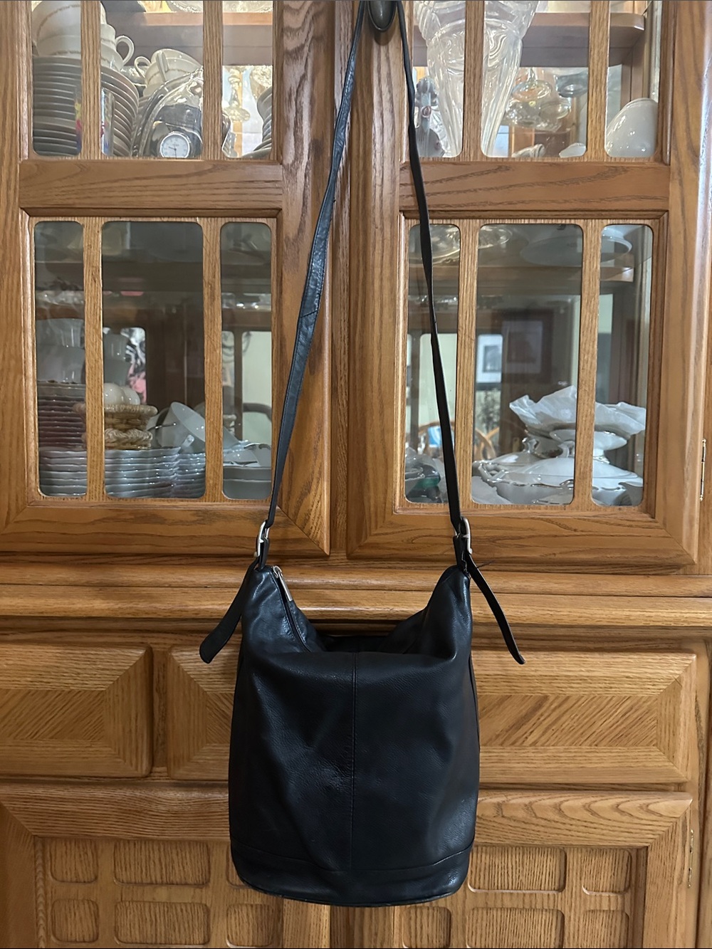 Wilsons Hobo Leather Black Leather Shoulder Bag